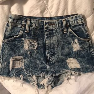 Vintage wrangler jean shorts, high waisted